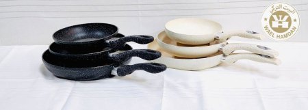 طقم قلايات جرانيت 3 قطع